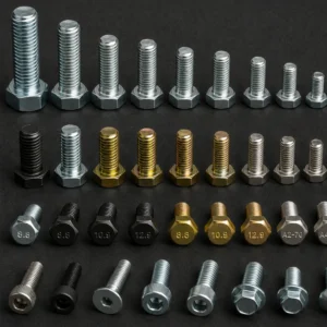 High-performance industrial bolts securing heavy metal structures in a manufacturing facility.