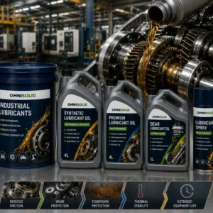 Heavy-duty industrial lubricants used for manufacturing machinery and equipment maintenance.