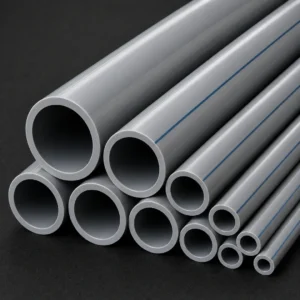High-performance industrial PVC pipes transporting harsh chemicals in a manufacturing facility.
