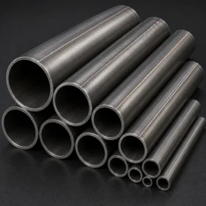 High-performance industrial welded pipes transporting large fluid volumes in a manufacturing facility.