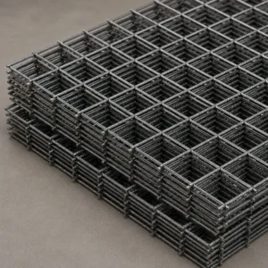 High-performance industrial wire mesh separating zones in a manufacturing facility.